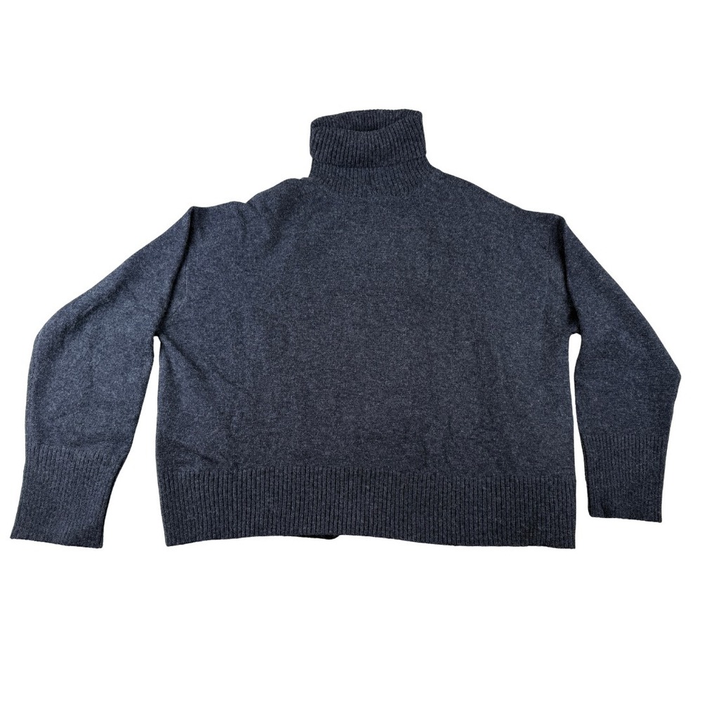 Mod Ref Sweater Womens L Turtleneck Knit‎ Pullover Blue Cozy Fall Winter NWT
